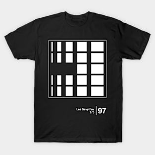 Les Savy Fav / Minimalist Graphic Artwork Design T-Shirt